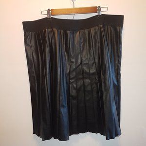 Alfani Black Shiny Skater Skirt